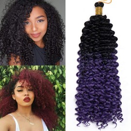 Tess 14-inch braids, synthetic hair braid, 1 piece crochet braids, hair extensions, water wave curly hair pieces, 30 strands (100g)/pc, synthetic hair extensions, 100g/pack.