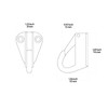 Atibin Outdoor Coat Hanging Hook Stainless Hat Marine Screw Hooks