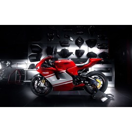 絵画風 壁紙ポスター （はがせるシール式） ドゥカティ デスモセディチRR D16RR 2007年 モトGP DUCATI バイク キャラクロ DSPB-001W2 （ワイド版 603mm×376mm） 建築用壁紙＋耐候性塗料 ＜日本製＞ ウォールステッカー お風呂ポスター