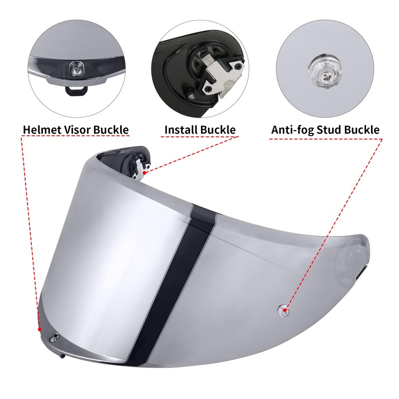 VCOROS K6 Helmet Visor Replacement - K6 Helmet Visor Motorcycle