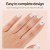 Vansiho 150 Uñas de Gel Francesas, Uñas Postizas Blancas con