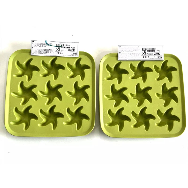 IKEA 2 x IKEA Plastis Silicone Ice Cube Water Bottle