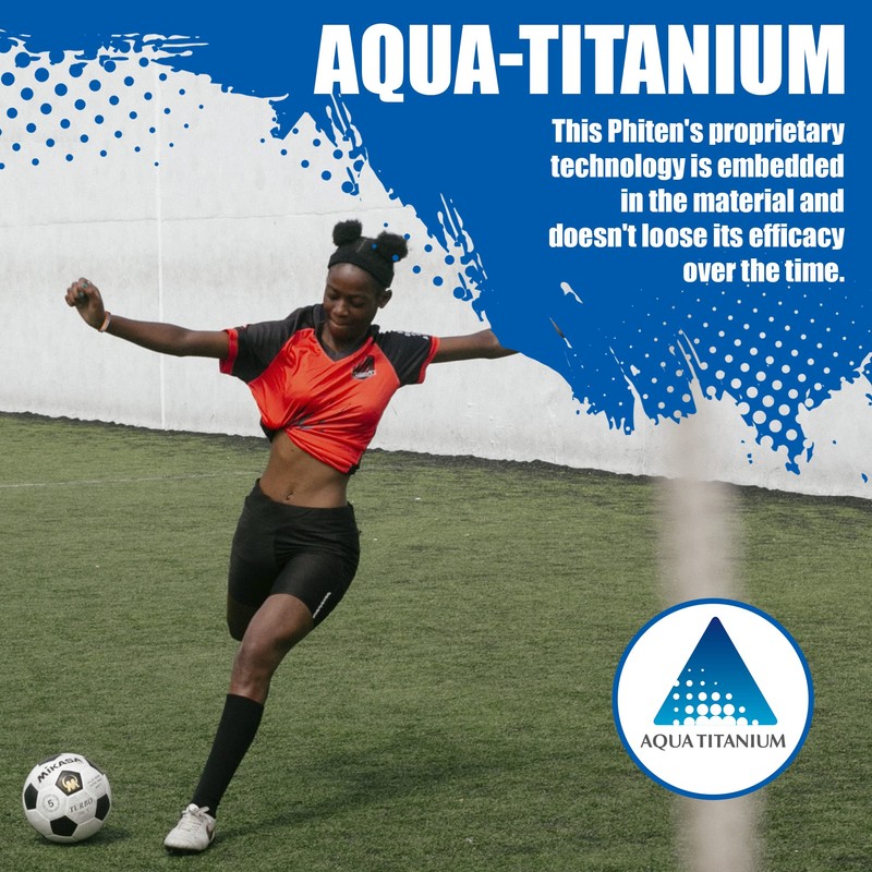 Phiten DUO Titanium Bracelet - Waterproof Sports Silicone Bracelet Wristband