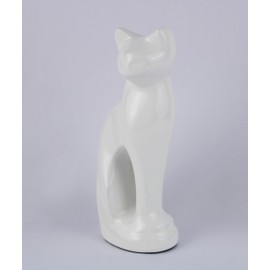 METLYN Cat Urns for Ashes - Pet Memorial Cat Urn Cat Memorial Gift, Pet Urn for Cat Ashes Keepsake Pet urns for Cats Ashes, Pet Ashes Urn, Pet Cremation Urn (White)