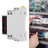Digital Display Energy Meter Din Rail Mounted Volts Amps Hertz