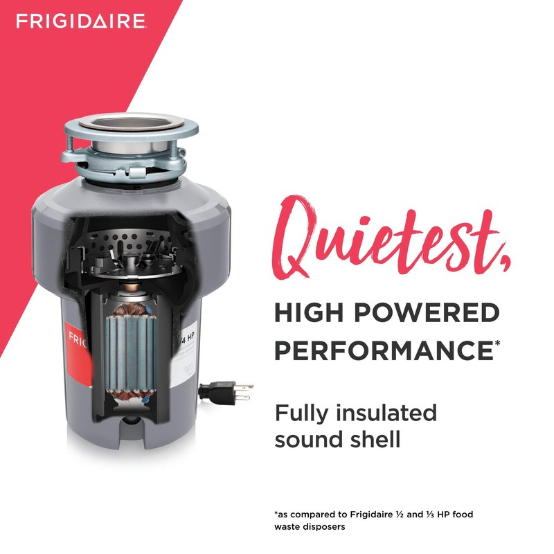 Frigidaire 3/4 HP Corded Garbage Disposal for Kitchen Sinks |