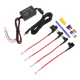 Jiawu Auto Dash Camera Hard Wire Kit ABS -GUMBI Material with Low Voltage Protection for Dash Cam and SpiegelCam