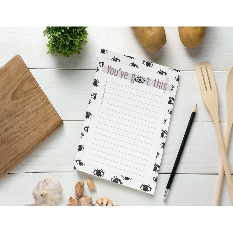 Inkdotpot Pack Of 2 Daily Planner List Undated Notepads, Memo