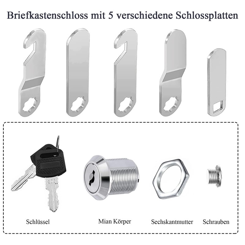qingmeng Letter Box Lock 20 mm with 5 Different Lock