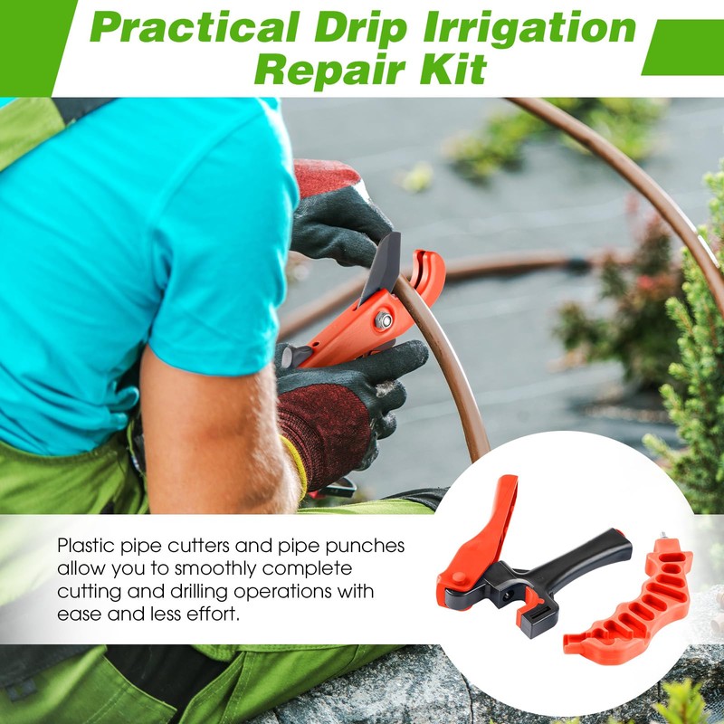 Feekoon Drip Irrigation Tubing Cutter Hole Punch Tool, Irrigation Sprinkler