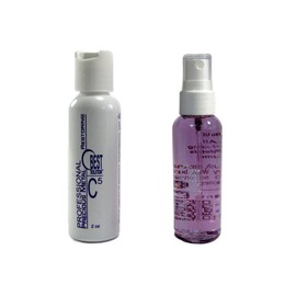 Best Solution Silver Gold Diamonds Costume Jewelry Cleaner 2oz Spray Bottle with C5 Metal Polish 2oz Bottle
