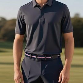 Mile High Life Golf Belt for Men 3Color Woven Belt with High Elasticity Strap Stretchable belt for Casual, Office, Travel