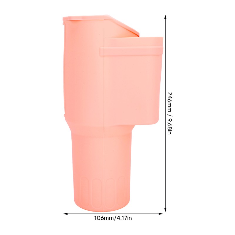 Cup Silicone Boot Sleeve with Pocket Chain Strap Flexible Soft