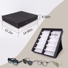 NOVISIO 12 Grids Sunglasses Organizer Storage Eyeglasses Holder Multiple Glasses