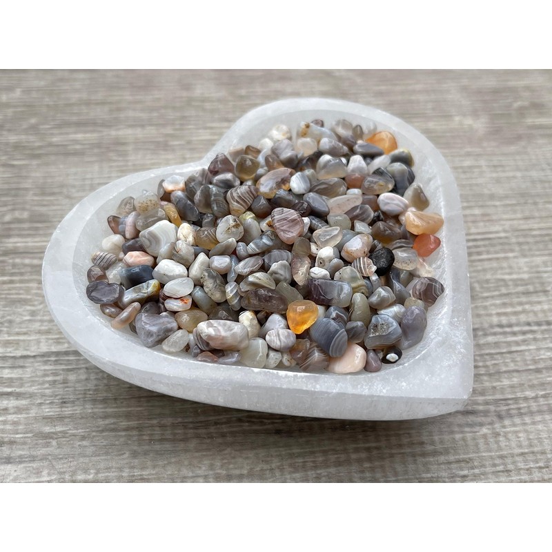 Botswana Agate Chips – Natural Mini Botswana Agate Stones, Crushed