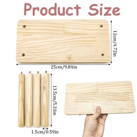 1PC Hamster Platform Wooden Small Animals Stand Platform Hamster Cage Accessories Standing Platform Chew Toys For Hamsters Chinchillas Or Other Small Pets