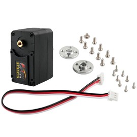 DIYmall STS3215 7.4V 19KG Magnetic Encoder Servo Metal Gear Dual Axis TTL Serial Bus Servo 360 Degree String Servos for Arduino Robotic Arm Smart Robot