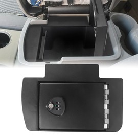 3mirrors Center Console Safe Gun Safe with Spring Hinges Compatible with 2005-2015 Toyota Tacoma