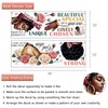 Yovkky Black Girl Inspirational Quote Wall Decals Stickers, African American