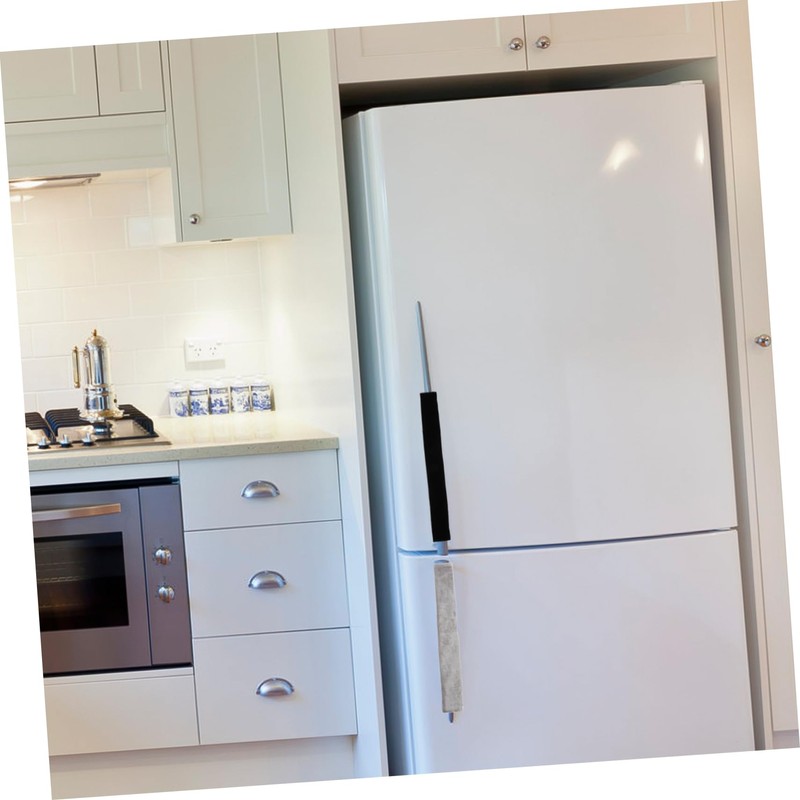 LABRIMP Refrigerator Door Handle Covers 4pcs Kitchen Appliance Covers Oven