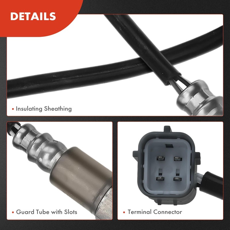 Sensor de oxígeno O2 A-Premium compatible con Nissan Altima 2007-2010,