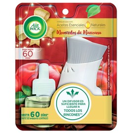 Air Wick® Aromatizante De Ambiente Continuo, Aroma Manzana Canela, Aparato Difusor Eléctrico Y Repuesto de 21 ml