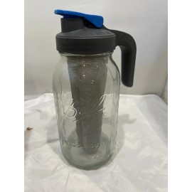 County Line Kitchen Cold Brew Coffee Pitcher with Lid - Wide Mouth 1 Quart 32...