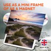 Classic Rectangle Magnet with Stand - Holywell Bay Beach Cornwall