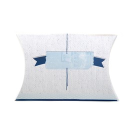 Logbuch-Verlag 50 Small Fish Boxes Blue White Communion Celebrations 14.5 x 10.5 x 3 cm Guest Gift Packaging