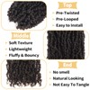 Ainimiu Yanky Twist Crochet Hair - 8Inch 8 Packs (20