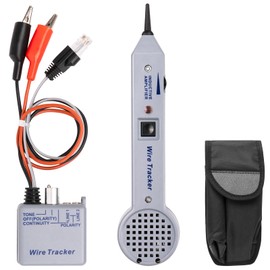 FTGear 200EP High Accuracy Cable Tracker Kit with Adjustable Tones, Easy-to-Use Tone Generator and Probe Kit for Versatile Cable and Wire Maintenance, Ideal Toner Electrical Tool, Clear