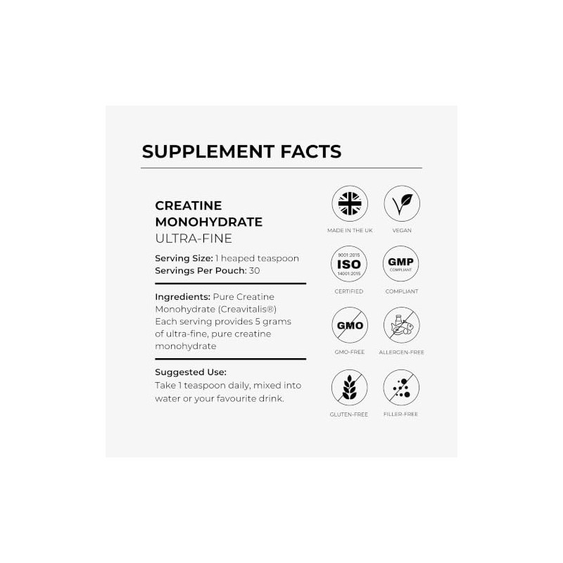 Creatine - Ultra Fine (150g) - 1 Month Supply