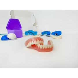 RenewaSmile DIY FULL DENTURES for beginners (ONE SIZE FITS ALL) * FULL /PARTIAL* - Pearl A1