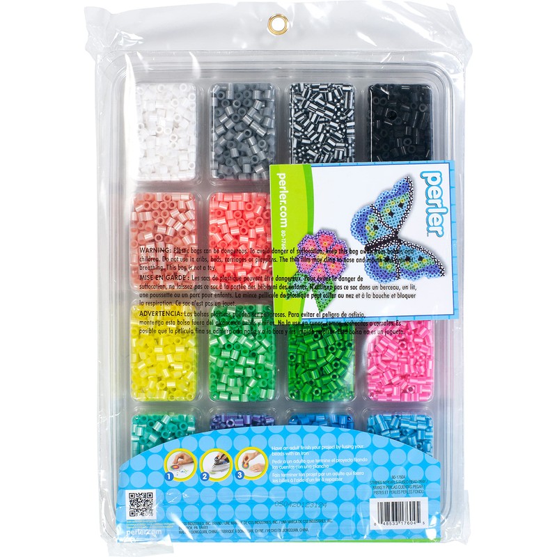 Perler Beads 80-17604 Perler Fused Bead Tray 4000/Pkg-Stripes 'n Pearls