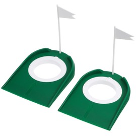 Mipcase 2pcs Golf Putting Cups with Flags Indoor Training Discs for Enhanced Precision and Control Durable Golf Cups for Practice and Performance Improvement