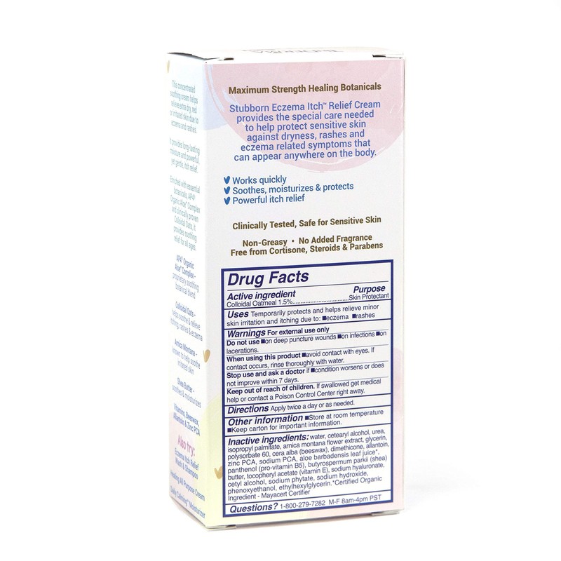 TriDerma Baby Stubborn Eczema Itch Relief Cream Soothing for Sensitive