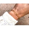 Paper Clip Gold Chain Bracelet - Adjustable For Men and