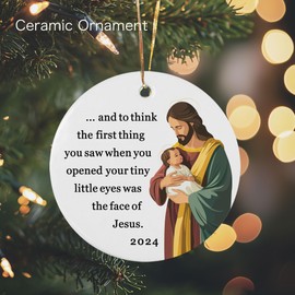 Baby Memorial Ornament, Sympathy Gift, Miscarriage Ornament, Infant Loss, 2024 Keepsake Gift, Baby Miscarriage Gift Memorial Christmas Gift