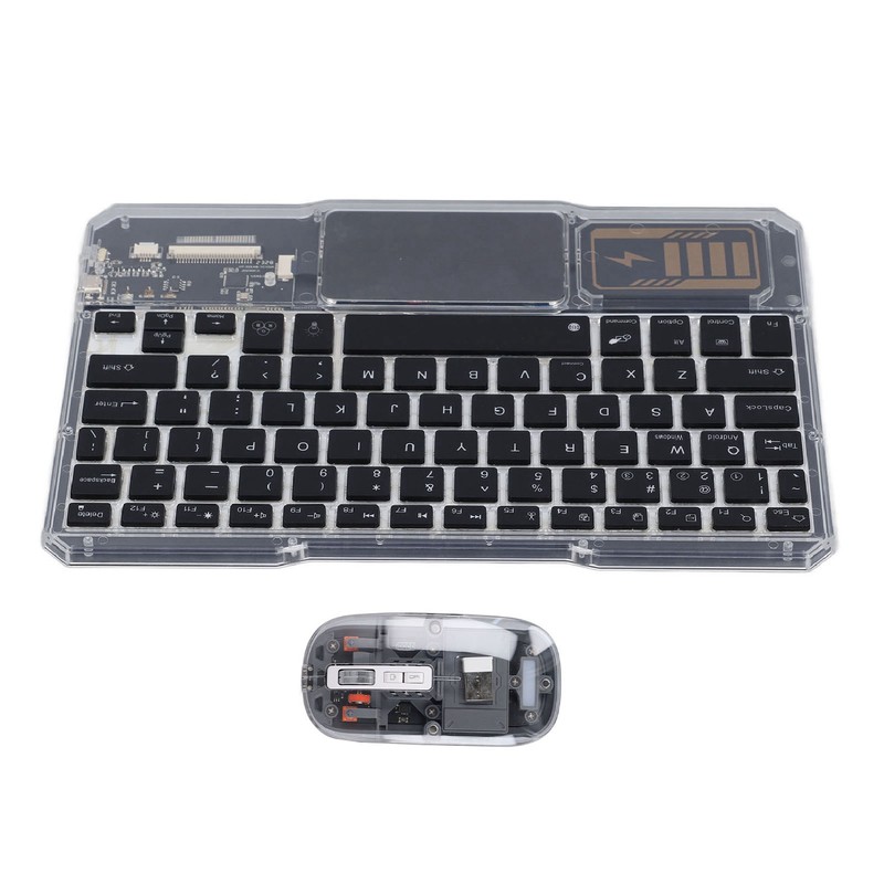 Bluetooth Keyboard Mouse Combo 7 Colours Night Light Wireless Keyboard