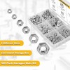 300pcs Hex Nuts Assortment Kit M2.5 M3 M4 M5 M6