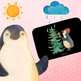 Mr. & Mrs. Panda Bath Mat Penguin Christmas Tree Gift Bath Mats Shower Mat Christmas Decoration Winter Bath Mat Christmas