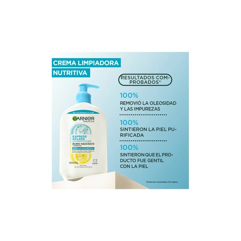 Crema Limpiadora Hidratante Anti-imperfecciones De Garnier Acneica Día/noche
