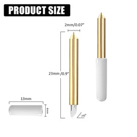 10Pcs Set Premium Fine Point Blade Compatible for Cricut Explore Air 2/Air 3/Maker/Maker 3 for Cutting Glitter Vinyl, Cardstock, Faux Leather Adhesive Foil Vellum Etc - with Storage Box