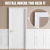 Maasechs 5 Pcs Mitered White PVC Brickmould Outdoor Door Trim