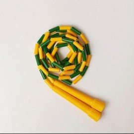 Colorful Thick-Bead Double Dutch Jump Rope 32 Blue