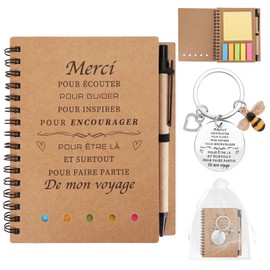 French Teacher Gifts, Teacher Appreciation Pen for Teacher from Students, Thank You Keychain for Christmas Retirement - Cadeau Professeur/Enseignante en Francais, Cadeaux De Noël Pour Merci