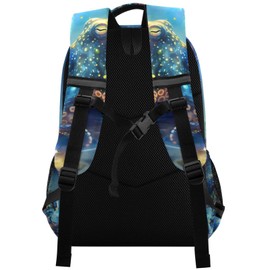 BOENLE Octopus Galaxy Backpack for Boys Girls Elementary School Bag Kids Bookbag Travel Rucksack