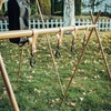 Camping Hanging Rack Portable Foldable Tripod Shelf for Light Tools