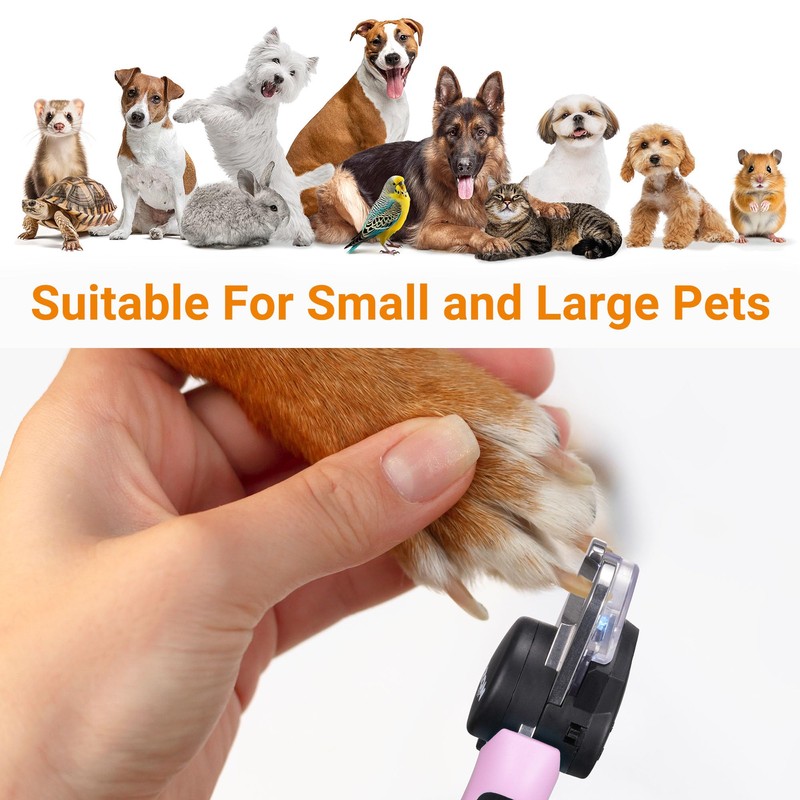 Poozonlife Dog Nail Clipper with Light, Illuminates Nail Clipper Kit