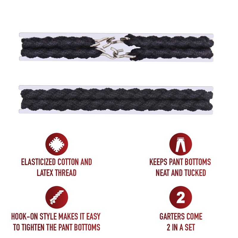 Rothco Elastic Blousing Garter, Black